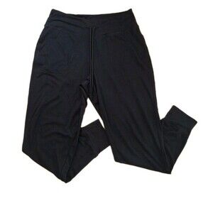 Lolë Joggers Black Soft Athleisure Casual Yoga Bottom Drawstring Women’s Medium